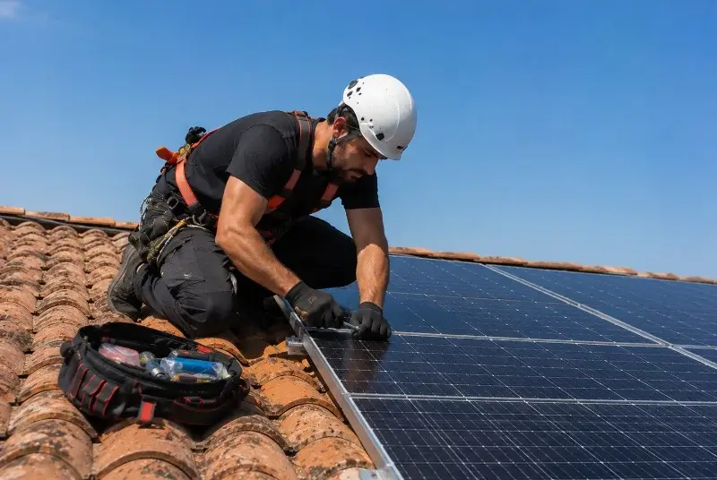 Maintenance et monitoring de panneaux solaires à Saint-Étienne-sur-Chalaronne